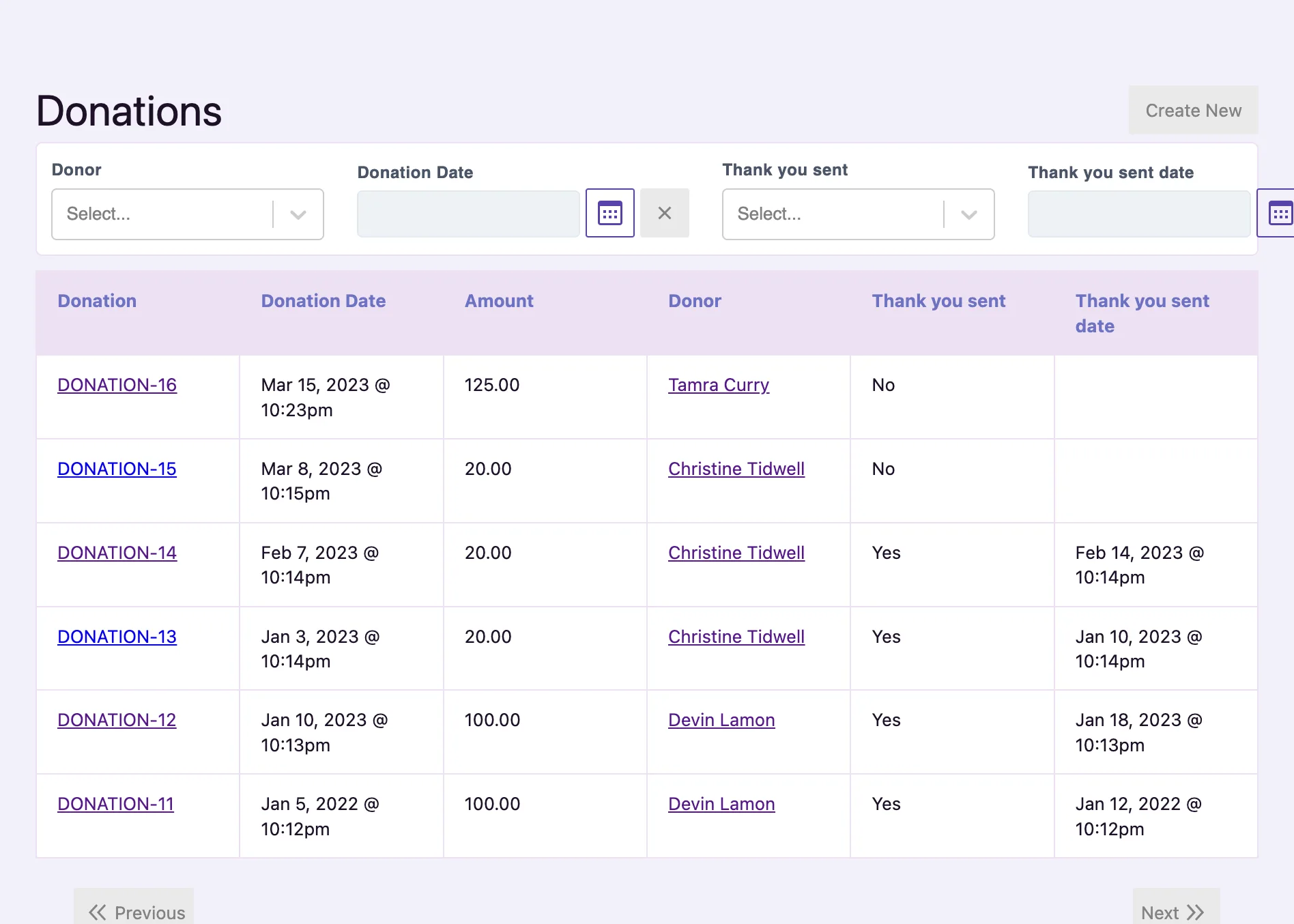 Donation Tracker Application - Engine Awesome Templates