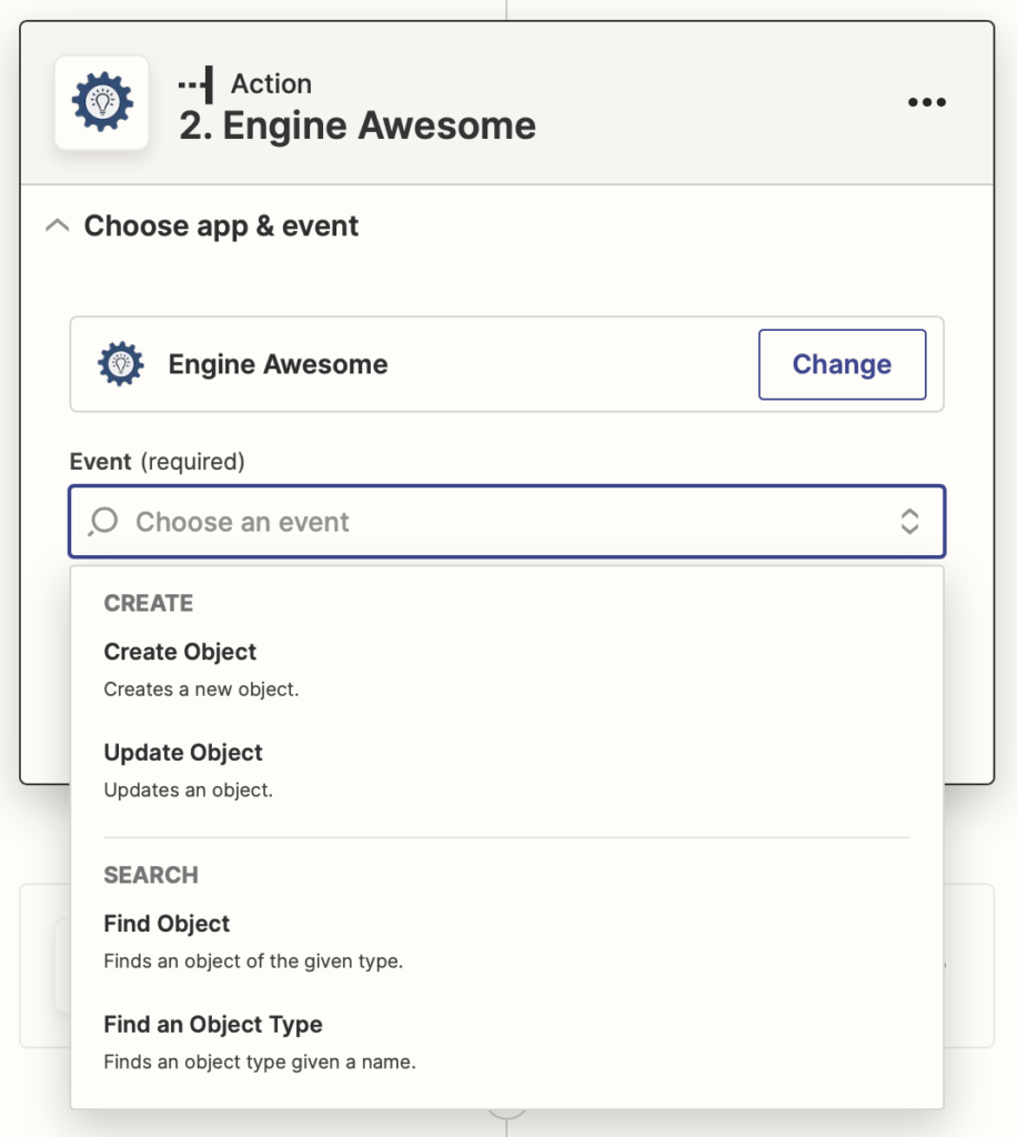 Engine Awesome Zapier Actions