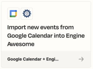 Zapier integration with Google Calendar